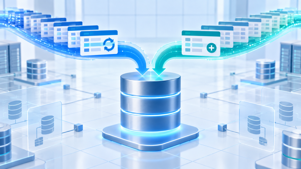 Db2 for i MERGE statement combining update and insert data streams into an IBM i database